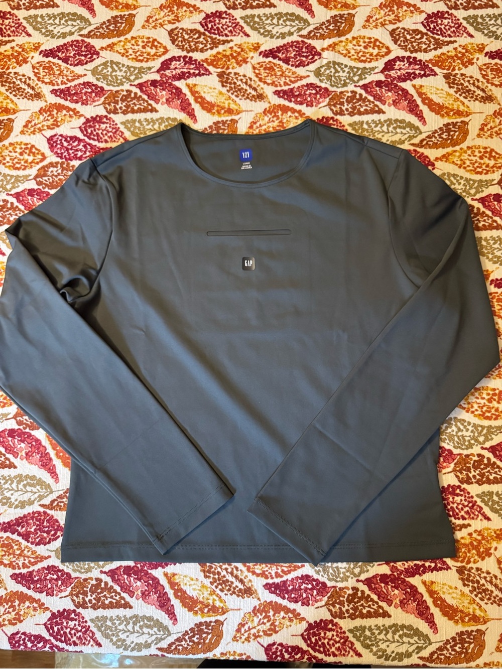 YZY Gap Women’s  Long-Sleeve Second Skin  Shirt in Dark Gray